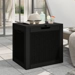 Casa si Gradina - Gradina si terasa - Mobilier exterior - Dulapuri si lazi depozitare exterior - Lada depozitare de gradina, negru, 55,5x43x53 cm, polipropilena - Infinity.ro
