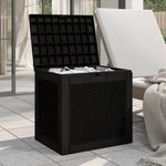Casa si Gradina - Gradina si terasa - Mobilier exterior - Dulapuri si lazi depozitare exterior - Lada depozitare de gradina, negru, 55,5x43x53 cm, polipropilena - Infinity.ro