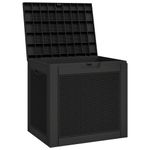 Casa si Gradina - Gradina si terasa - Mobilier exterior - Dulapuri si lazi depozitare exterior - Lada depozitare de gradina, negru, 55,5x43x53 cm, polipropilena - Infinity.ro