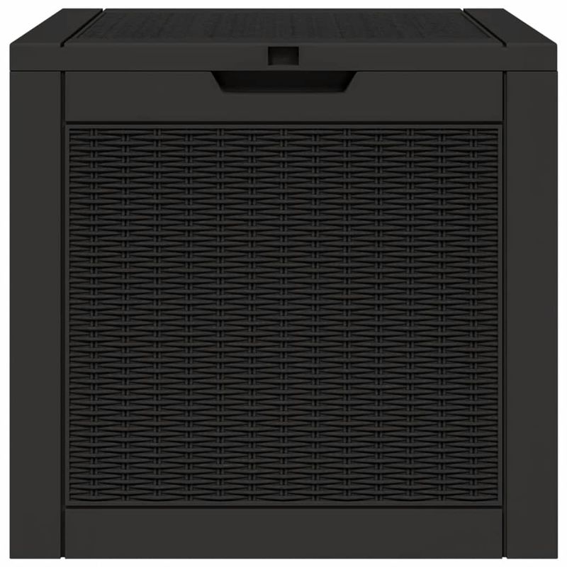 Casa si Gradina - Gradina si terasa - Mobilier exterior - Dulapuri si lazi depozitare exterior - Lada depozitare de gradina, negru, 55,5x43x53 cm, polipropilena - Infinity.ro