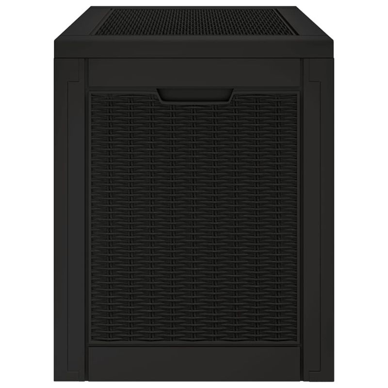 Casa si Gradina - Gradina si terasa - Mobilier exterior - Dulapuri si lazi depozitare exterior - Lada depozitare de gradina, negru, 55,5x43x53 cm, polipropilena - Infinity.ro