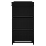 Casa si Gradina - Mobilier - Dulapuri si sifoniere - Dulapuri - Dulap depozitare cu 6 sertare, negru, 55x29x55 cm, otel - Infinity.ro