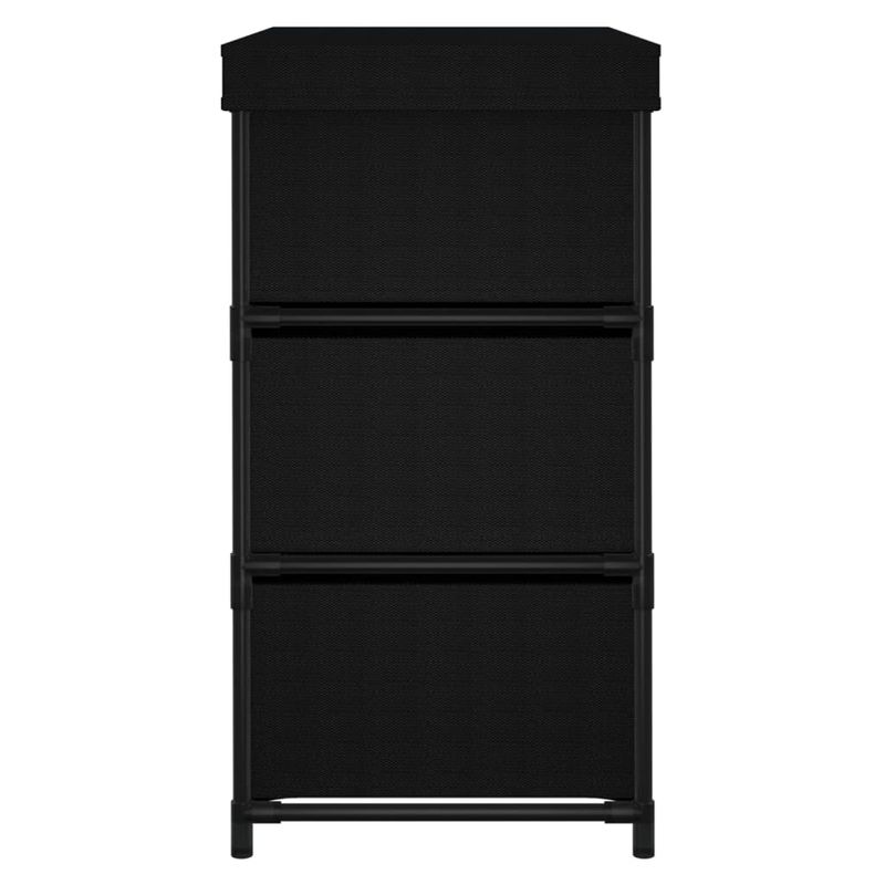 Casa si Gradina - Mobilier - Dulapuri si sifoniere - Dulapuri - Dulap depozitare cu 6 sertare, negru, 55x29x55 cm, otel - Infinity.ro