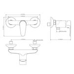 Casa si Gradina - Sanitare - Instalatii hidro - Robineti - EISL Baterie de dus CLAUDIO, cromat - Infinity.ro