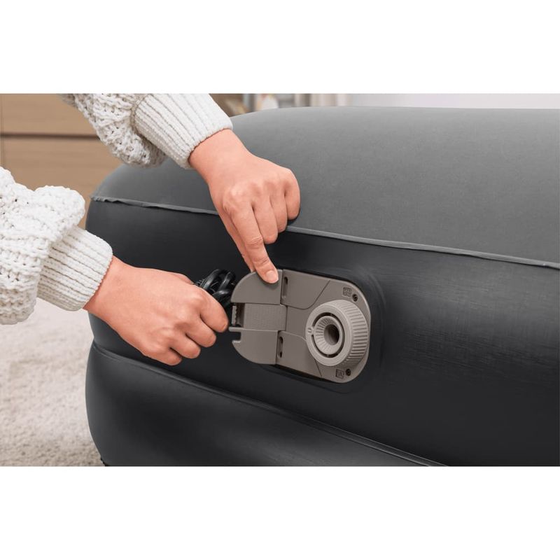Sport si Outdoor - Camping - Saltele si accesorii pentru somn - Saltele camping - Bestway Saltea gonflabila catifelata cu pompa de aer, 191x97x46 cm - Infinity.ro