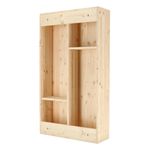 Casa si Gradina - Gradina si terasa - Mobilier exterior - Mese gradina - Esschert Design Masa de bar de perete cu raft rabatabil, natural, L - Infinity.ro