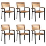 Casa si Gradina - Gradina si terasa - Mobilier exterior - Seturi mobila gradina - Set mobilier de gradina, 7 piese, lemn masiv de acacia si metal - Infinity.ro