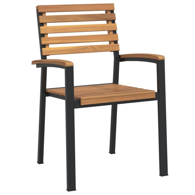 Casa si Gradina - Gradina si terasa - Mobilier exterior - Seturi mobila gradina - Set mobilier de gradina, 7 piese, lemn masiv de acacia si metal - Infinity.ro