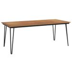 Casa si Gradina - Gradina si terasa - Mobilier exterior - Seturi mobila gradina - Set mobilier de gradina, 7 piese, lemn masiv de acacia si metal - Infinity.ro
