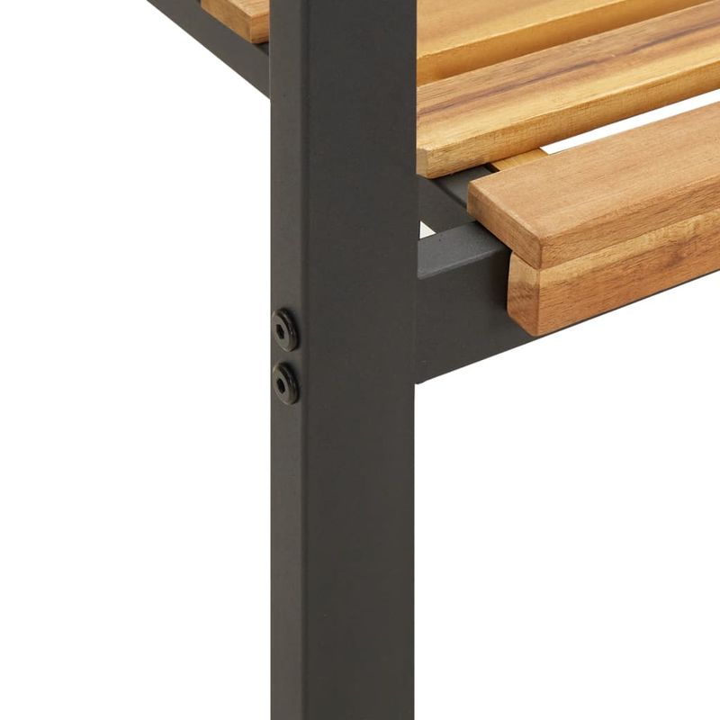 Casa si Gradina - Gradina si terasa - Mobilier exterior - Seturi mobila gradina - Set mobilier de gradina, 7 piese, lemn masiv de acacia si metal - Infinity.ro
