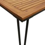 Casa si Gradina - Gradina si terasa - Mobilier exterior - Seturi mobila gradina - Set mobilier de gradina, 7 piese, lemn masiv de acacia si metal - Infinity.ro