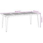 Casa si Gradina - Gradina si terasa - Mobilier exterior - Seturi mobila gradina - Set mobilier de gradina, 7 piese, lemn masiv de acacia si metal - Infinity.ro