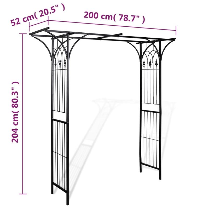 Casa si Gradina - Gradina si terasa - Decoratiuni exterior - Arcade - Pergola de gradina, 200 x 52 x 204 cm - Infinity.ro