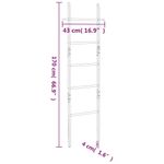 Casa si Gradina - Sanitare - Suporturi si accesorii baie - Suporturi baie - Scara pentru prosoape, 170 cm, lemn masiv de nuc - Infinity.ro