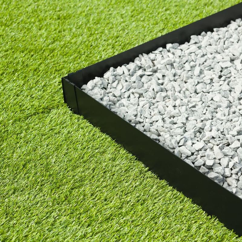 Casa si Gradina - Gradina si terasa - Garduri, panouri si accesorii - Nature Borduri de gradina, 3 buc., 91,4x10,2 cm, negru - Infinity.ro