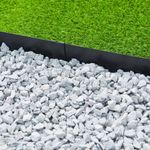 Casa si Gradina - Gradina si terasa - Garduri, panouri si accesorii - Nature Borduri de gradina, 3 buc., 91,4x10,2 cm, negru - Infinity.ro