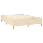 Casa si Gradina - Mobilier - Paturi si accesorii - Paturi - Pat cu arcuri, saltea si LED, crem, 140x190 cm, textil - Infinity.ro