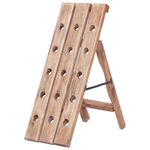 Casa si Gradina - Bucatarie si vesela - Accesorii bar - Suporturi bauturi - Suport de vin pentru 15 sticle 26x50x70 cm lemn masiv reciclat - Infinity.ro
