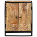 Casa si Gradina - Mobilier - Comode si corpuri - Comode - Servanta sculptata manual, 60x35x75 cm, lemn masiv de mango - Infinity.ro