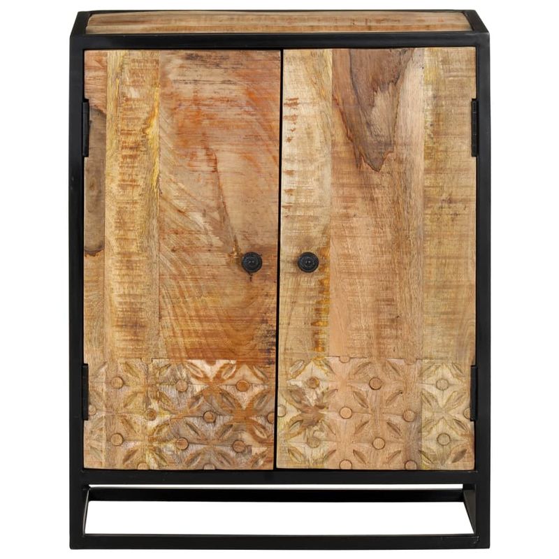 Casa si Gradina - Mobilier - Comode si corpuri - Comode - Servanta sculptata manual, 60x35x75 cm, lemn masiv de mango - Infinity.ro