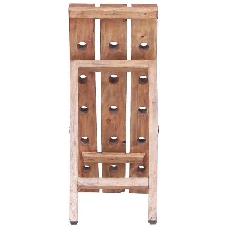 Casa si Gradina - Bucatarie si vesela - Accesorii bar - Suporturi bauturi - Suport de vin pentru 15 sticle 26x50x70 cm lemn masiv reciclat - Infinity.ro