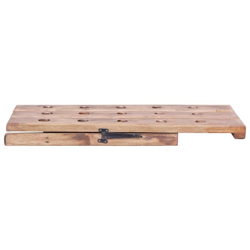 Casa si Gradina - Bucatarie si vesela - Accesorii bar - Suporturi bauturi - Suport de vin pentru 15 sticle 26x50x70 cm lemn masiv reciclat - Infinity.ro