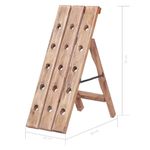 Casa si Gradina - Bucatarie si vesela - Accesorii bar - Suporturi bauturi - Suport de vin pentru 15 sticle 26x50x70 cm lemn masiv reciclat - Infinity.ro