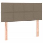 Casa si Gradina - Mobilier - Paturi si accesorii - Paturi - Pat box spring cu saltea, gri taupe, 90x190 cm, textil - Infinity.ro