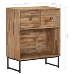 Casa si Gradina - Mobilier - Comode si corpuri - Comode - Servanta, 60 x 30 x 75 cm, lemn de tec reciclat - Infinity.ro