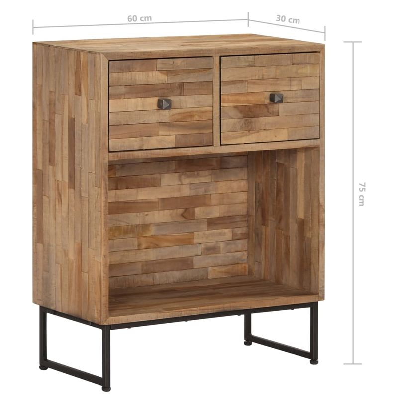 Casa si Gradina - Mobilier - Comode si corpuri - Comode - Servanta, 60 x 30 x 75 cm, lemn de tec reciclat - Infinity.ro