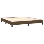 Casa si Gradina - Mobilier - Paturi si accesorii - Paturi - Pat box spring cu saltea, maro inchis, 160x200 cm, textil - Infinity.ro