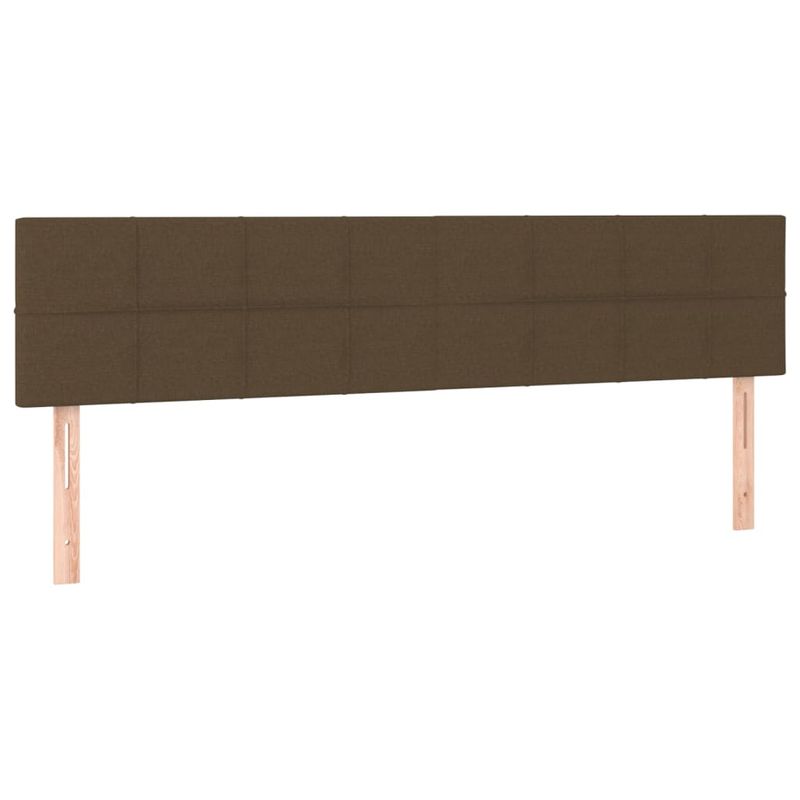 Casa si Gradina - Mobilier - Paturi si accesorii - Paturi - Pat box spring cu saltea, maro inchis, 160x200 cm, textil - Infinity.ro