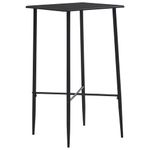 Casa si Gradina - Mobilier - Seturi de mobilier - Seturi bucatarie - Set mobilier de bar, 3 piese, negru, material textil - Infinity.ro