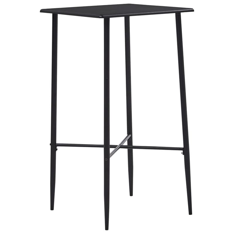 Casa si Gradina - Mobilier - Seturi de mobilier - Seturi bucatarie - Set mobilier de bar, 3 piese, negru, material textil - Infinity.ro