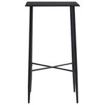 Casa si Gradina - Mobilier - Seturi de mobilier - Seturi bucatarie - Set mobilier de bar, 3 piese, negru, material textil - Infinity.ro