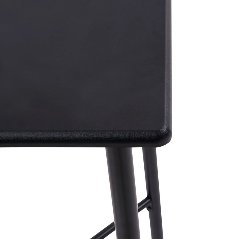 Casa si Gradina - Mobilier - Seturi de mobilier - Seturi bucatarie - Set mobilier de bar, 3 piese, negru, material textil - Infinity.ro