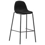 Casa si Gradina - Mobilier - Seturi de mobilier - Seturi bucatarie - Set mobilier de bar, 3 piese, negru, material textil - Infinity.ro