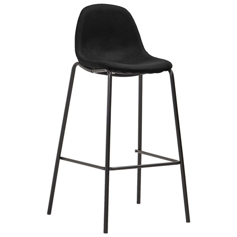 Casa si Gradina - Mobilier - Seturi de mobilier - Seturi bucatarie - Set mobilier de bar, 3 piese, negru, material textil - Infinity.ro