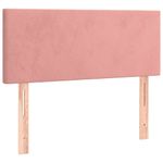 Casa si Gradina - Mobilier - Paturi si accesorii - Paturi - Pat box spring cu saltea, roz, 90x190 cm, catifea - Infinity.ro