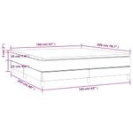 Casa si Gradina - Mobilier - Paturi si accesorii - Paturi - Pat box spring cu saltea, negru, 160x200 cm, piele ecologica - Infinity.ro