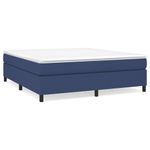 Casa si Gradina - Mobilier - Paturi si accesorii - Paturi - Pat box spring cu saltea, albastru, 180x200 cm, material textil - Infinity.ro