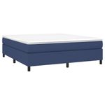 Casa si Gradina - Mobilier - Paturi si accesorii - Paturi - Pat box spring cu saltea, albastru, 180x200 cm, material textil - Infinity.ro