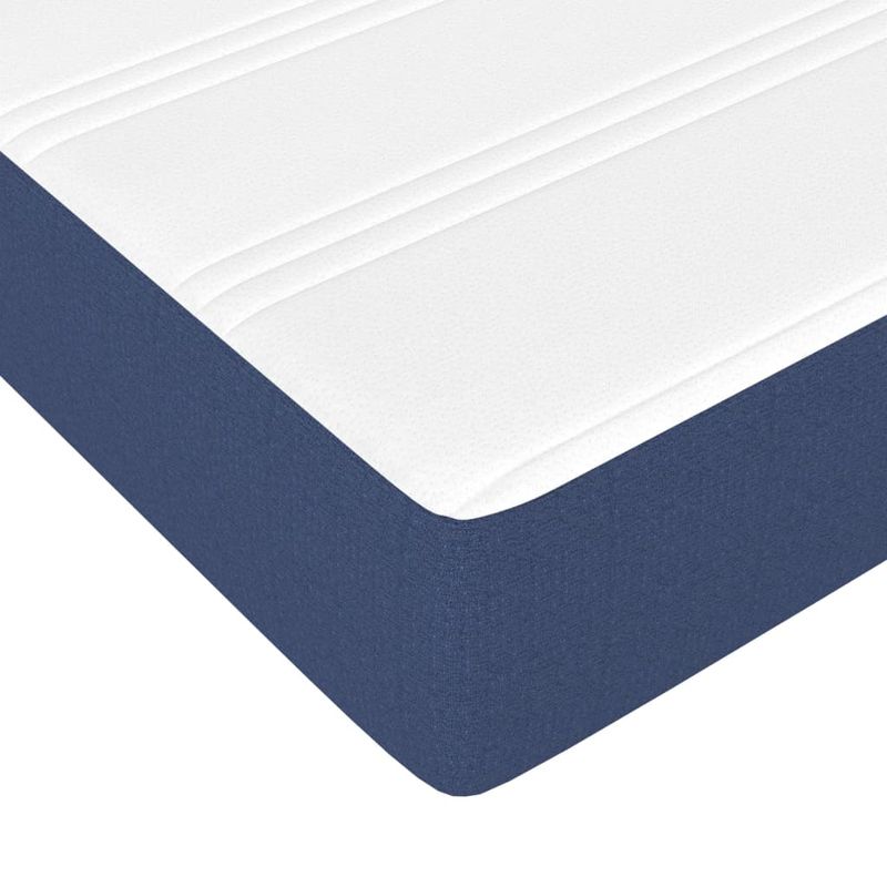 Casa si Gradina - Mobilier - Paturi si accesorii - Paturi - Pat box spring cu saltea, albastru, 180x200 cm, material textil - Infinity.ro