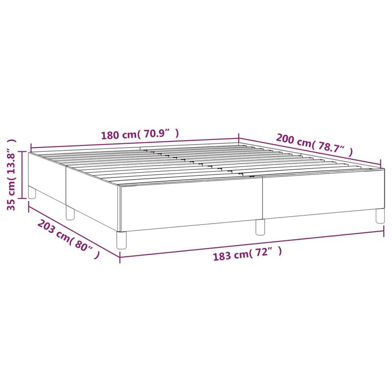 Casa si Gradina - Mobilier - Paturi si accesorii - Paturi - Pat box spring cu saltea, albastru, 180x200 cm, material textil - Infinity.ro