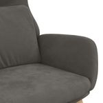Casa si Gradina - Mobilier - Scaune si fotolii - Fotolii - Fotoliu de relaxare, gri inchis, catifea - Infinity.ro