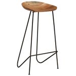 Casa si Gradina - Mobilier - Scaune si fotolii - Scaune - Scaune de bar, 2 buc., lemn masiv de acacia - Infinity.ro