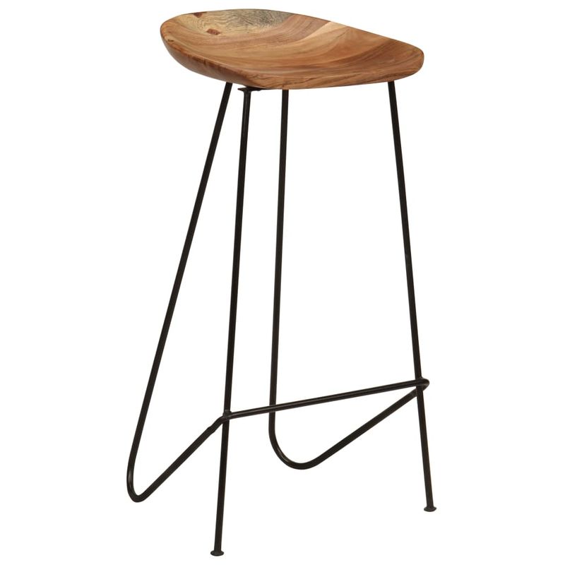 Casa si Gradina - Mobilier - Scaune si fotolii - Scaune - Scaune de bar, 2 buc., lemn masiv de acacia - Infinity.ro
