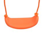 Jucarii, Copii si Bebe - Jucarii si jocuri - Jucarii de exterior - Spatii de joaca si accesorii - Set de leagane cu tobogan si 3 locuri, portocaliu - Infinity.ro