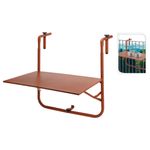 Casa si Gradina - Gradina si terasa - Mobilier exterior - Mese gradina - ProGarden Masa de balcon, caramiziu mat - Infinity.ro