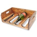 Casa si Gradina - Bucatarie si vesela - Accesorii bar - Suporturi bauturi - Suport de vinuri pentru 16 sticle, lemn masiv reciclat - Infinity.ro